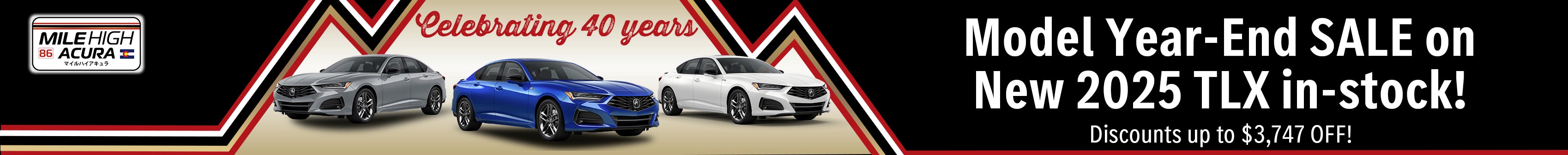 Model Year-End Sale on New 2025 TLX